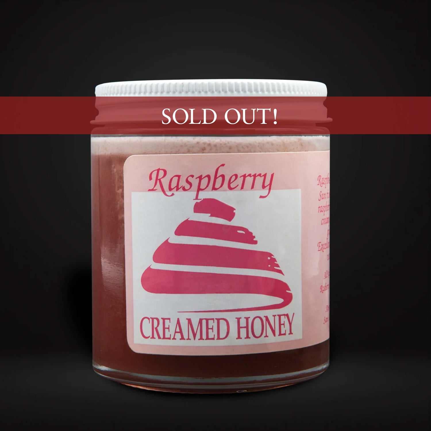 Creamed Honey Raspberry - Amen Bee Products